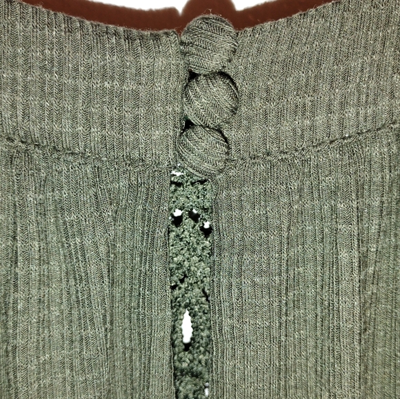 Torrid Green Sleeveless Crochet Yoke Tiered Swing Midi Festival Dress 2X NWT - Picture 4 of 6